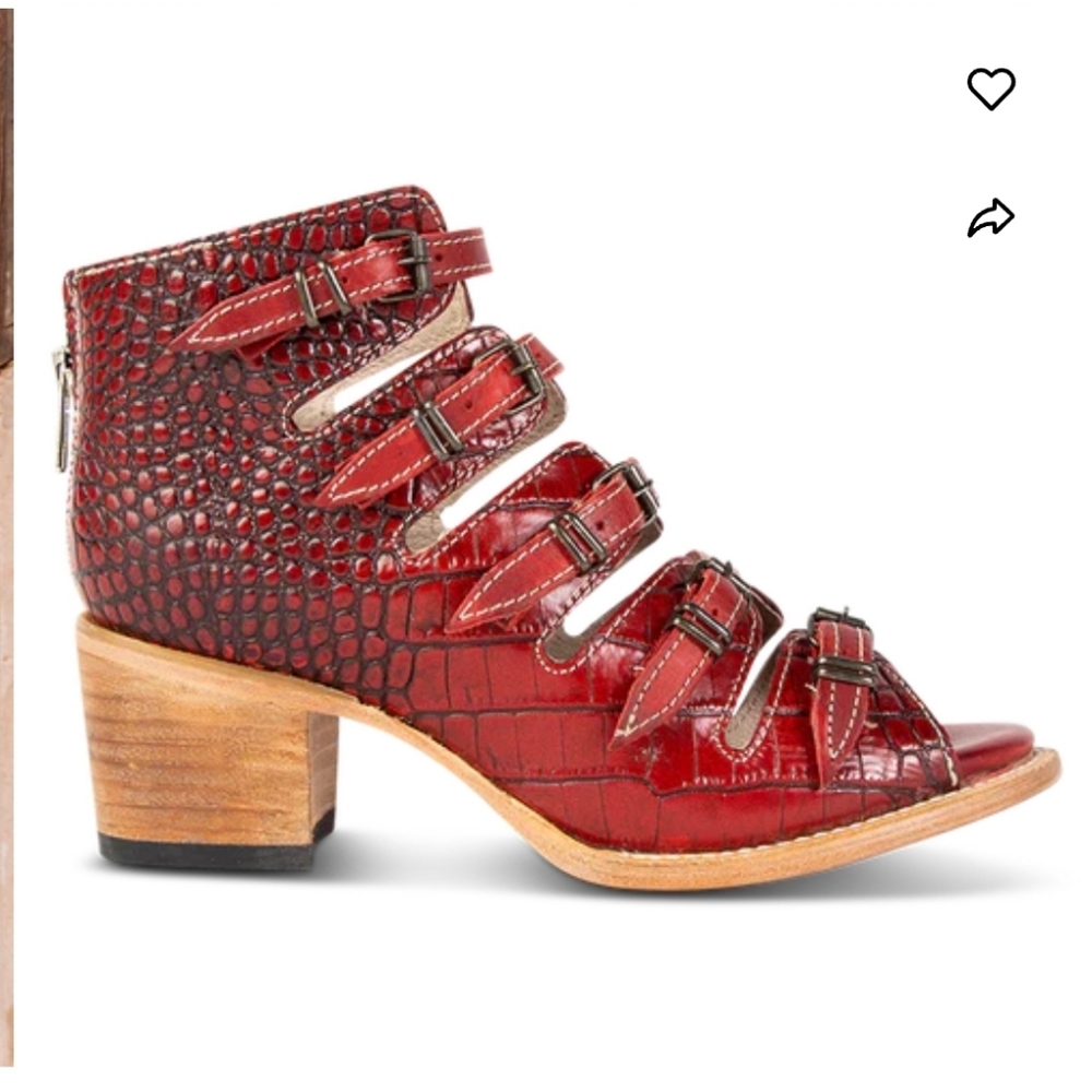 Freebird Boots Red Croco Quinn size 12 Brand New in Box - Sold Out Online! - Picture 2 of 6